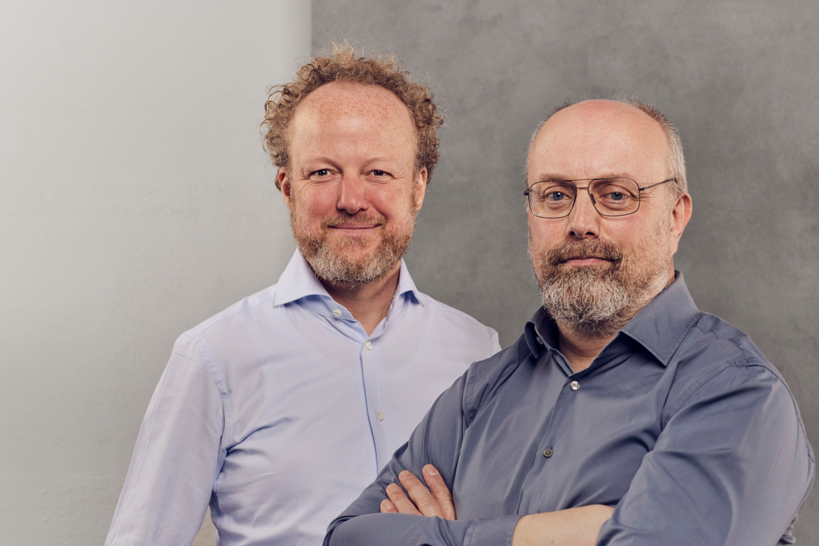 Portret foto van Joost en Remco